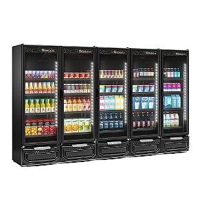 refrigerador vertical conveniência carbono Gelopar